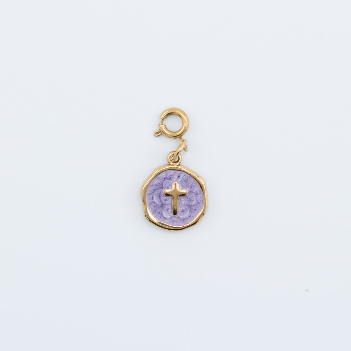 Charm - Purple Cross
