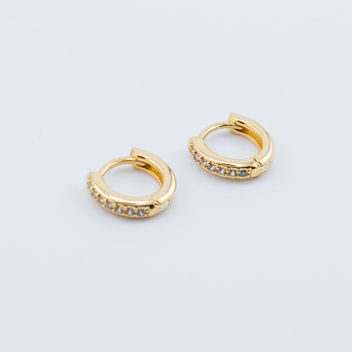 Earring - Celeste Diamond Huggies 8mm
