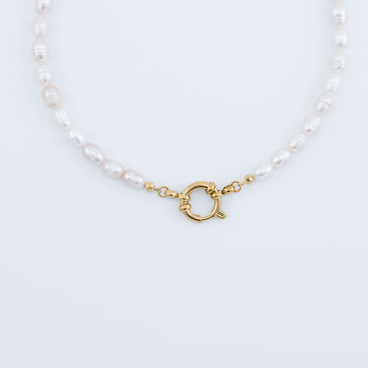 Necklace - Elegant Pearl