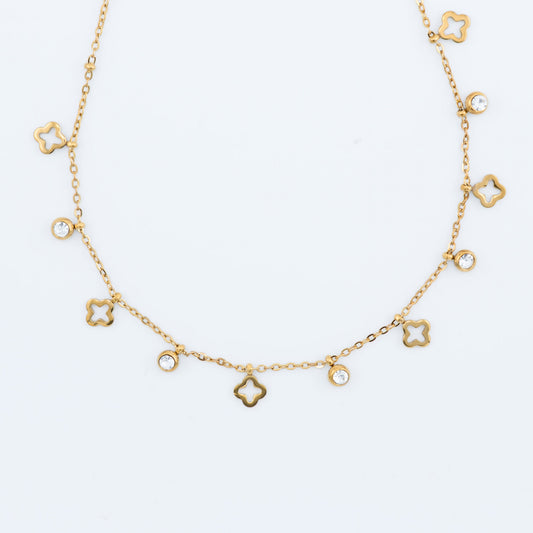 Necklace - Golden Clover