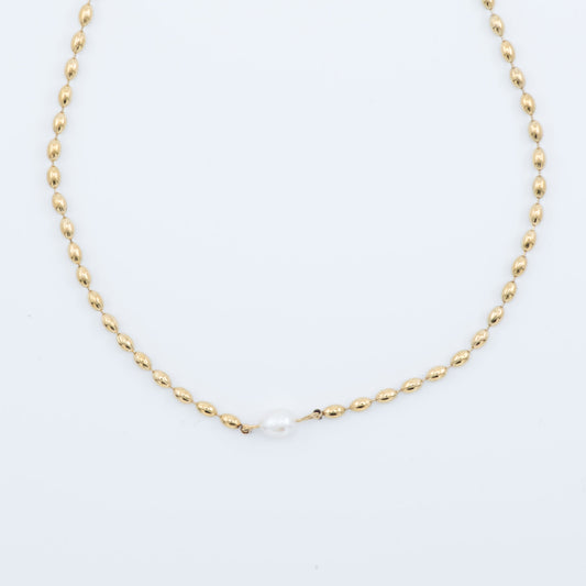 Necklace - Dainty Pearl