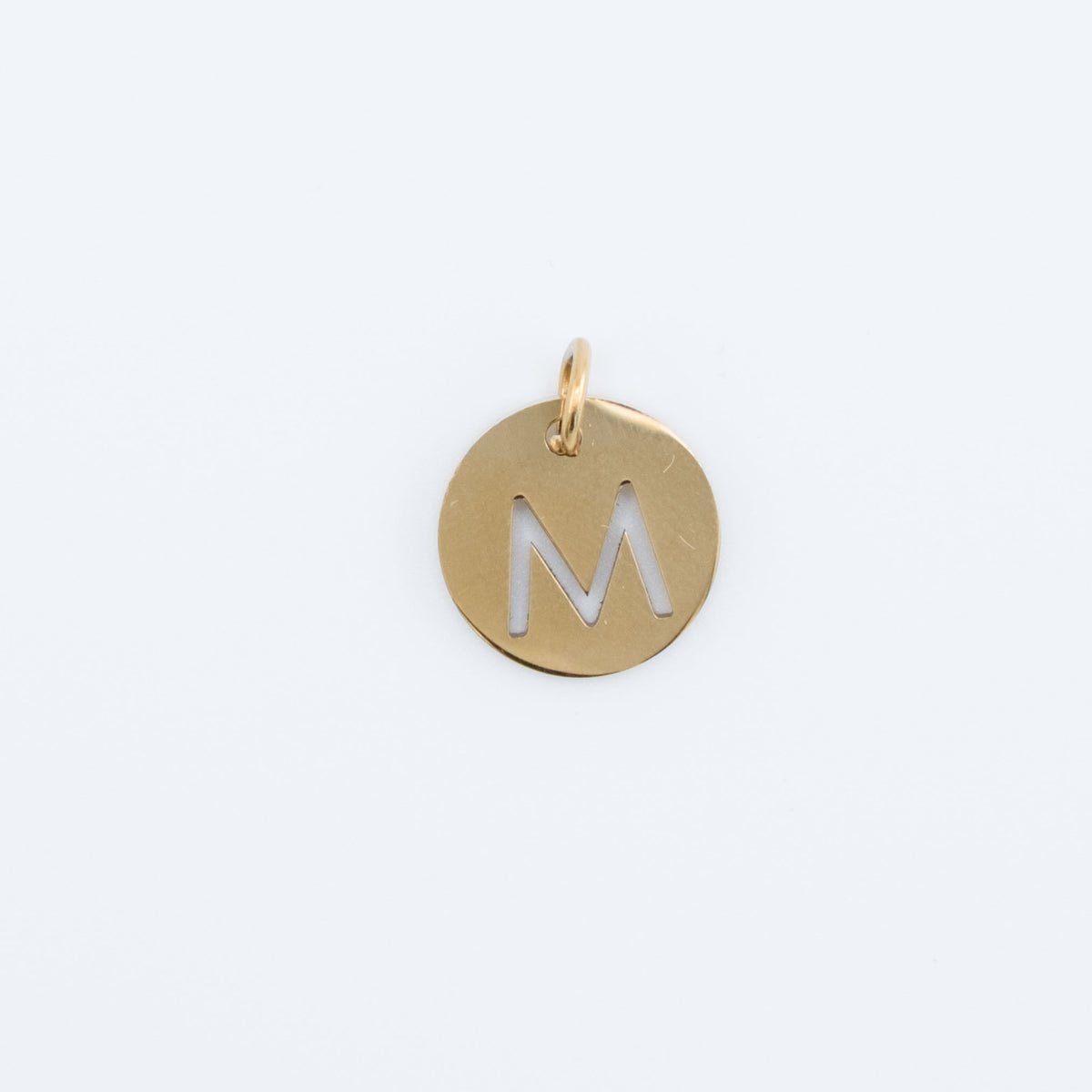 Charm - Gold Cutout Letter