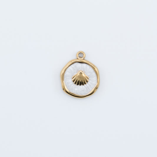 Charm - White Seashell