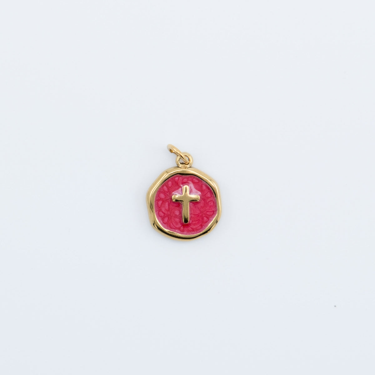 Charm - Pink Cross