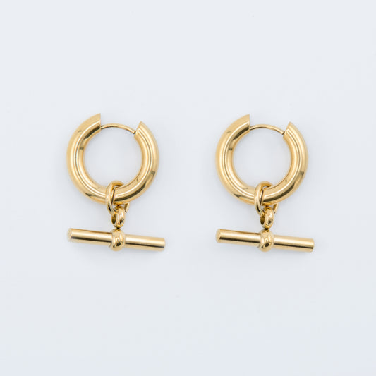 Earring - Modern T-Bar