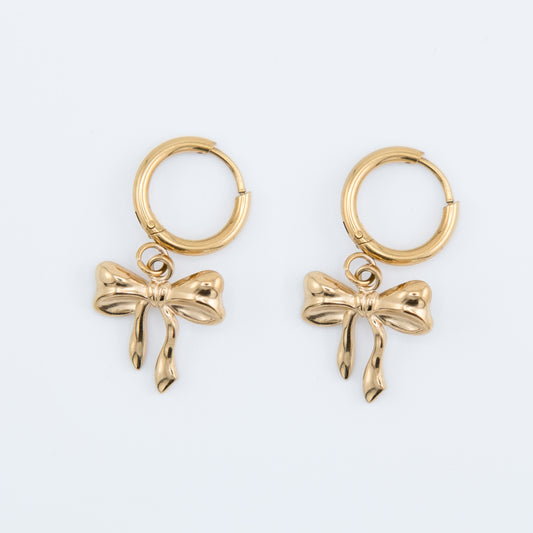Earring - Bow Hoops