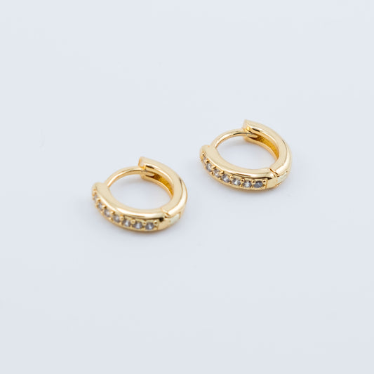 Earring - Celeste Diamond Huggies 8mm
