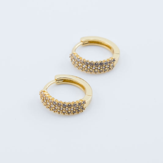 Earring - Celeste Diamond Huggies 10mm