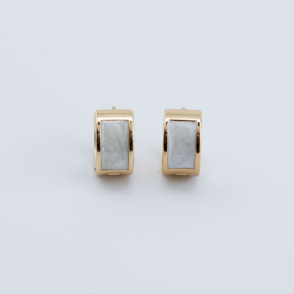 Earring - Ivory Hoops
