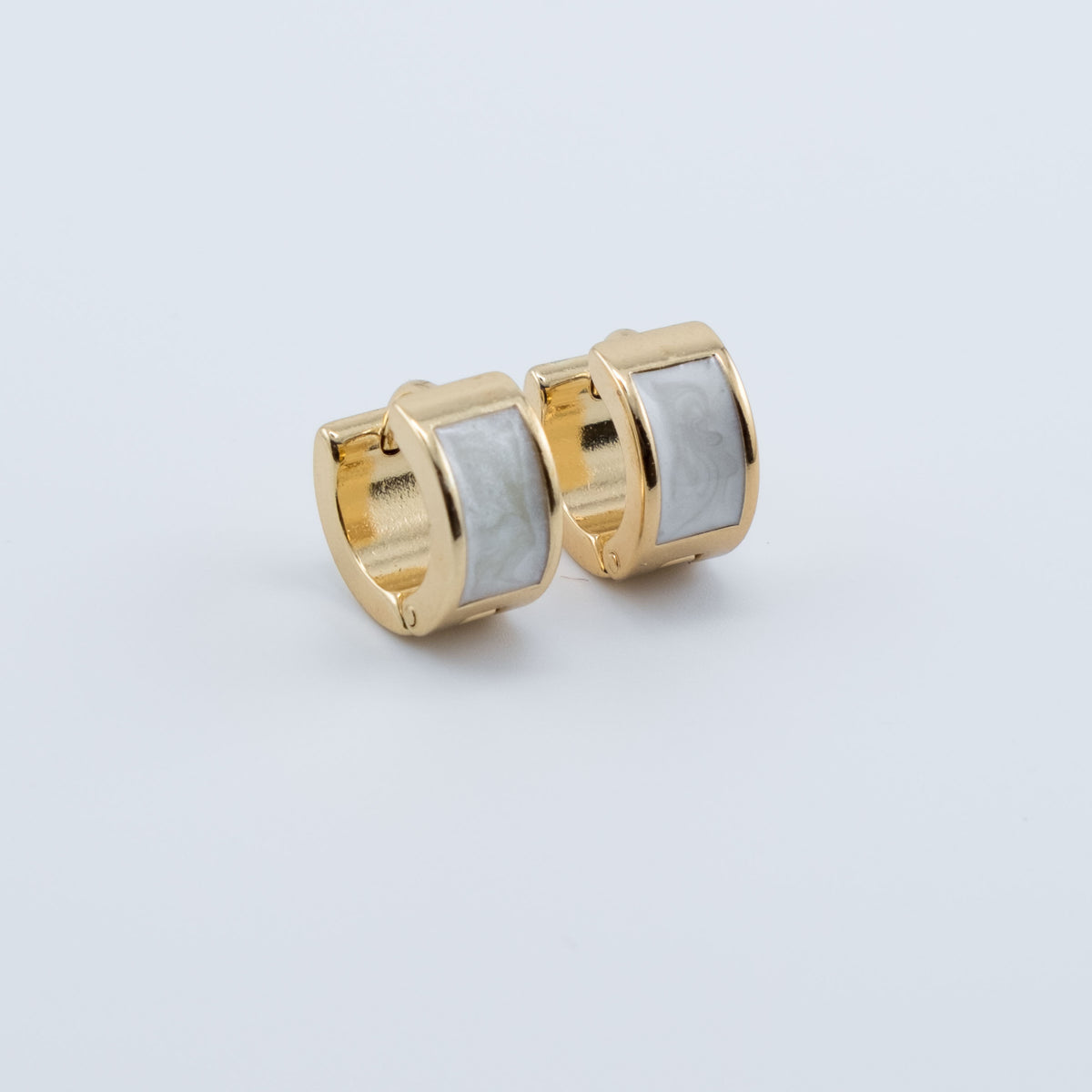 Earring - Ivory Hoops